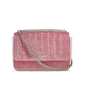 NWOT VS Velvet Stud Bond Street Shoulder Bag